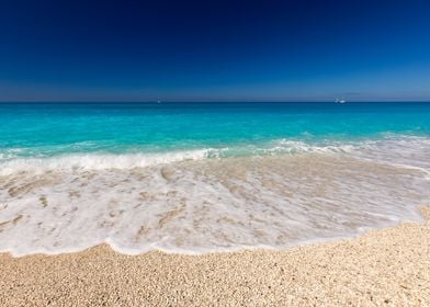 Tropical beach on the Greek island of Lefkada