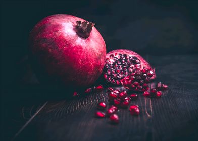 Pomegranate Still Life