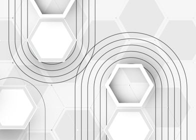 Abstract Hexagon Pattern