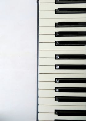 Piano Keys Close-Up