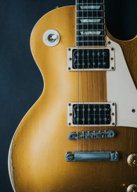 Gold Electric Guitar