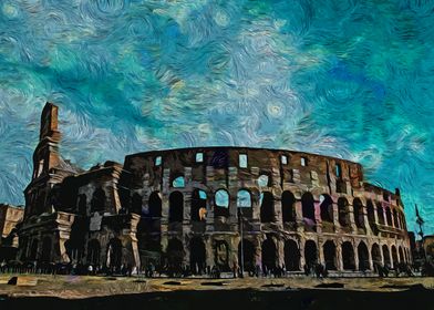 Colosseum painting