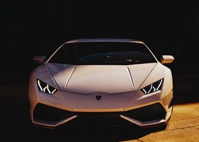 White Lamborghini 