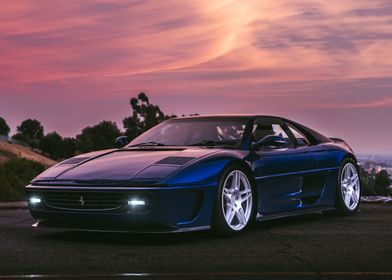 Ferrari F40 at Sunset