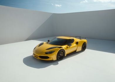 Yellow Sports Car