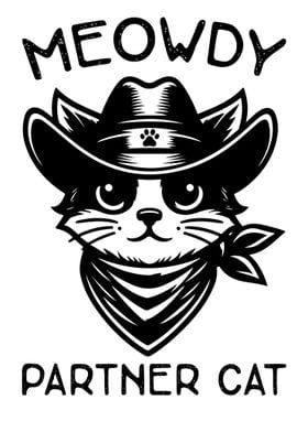 Cowboy Cat Mascot