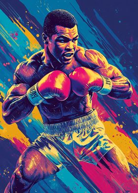 Muhammad Ali Boxing Art