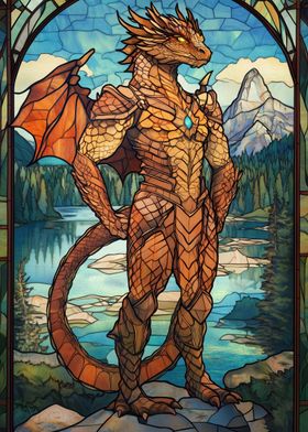 Stained Glass Dragon