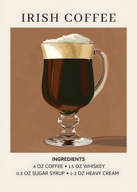 Irish Coffee Cocktail 