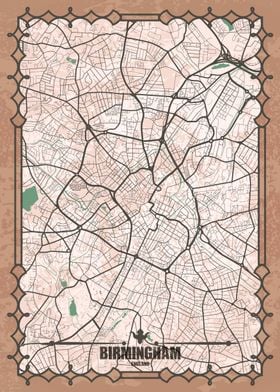 Birmingham City Map