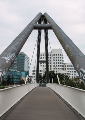 Modern Bridge in Cityscape