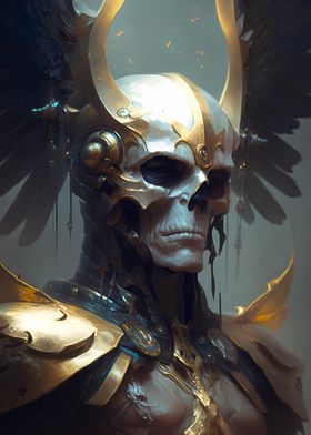 Skeletal Warrior with Golden Armor