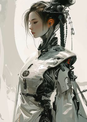 Cyberpunk Female Warrior