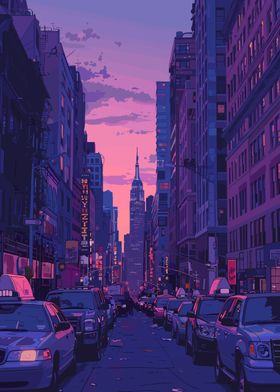 Cityscape at Dusk