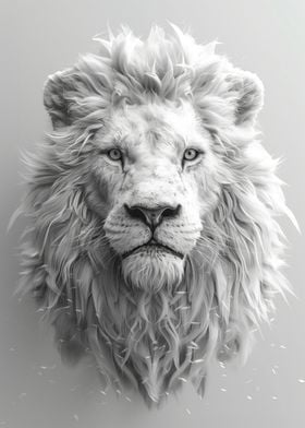 White Lion Portrait