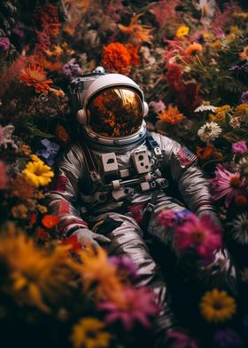 Astronaut in Garden Delights