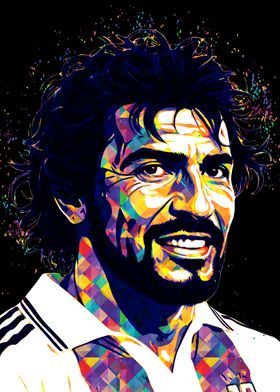 Roberto Baggio Pop Art Portrait