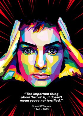 Sinéad O'Connor Pop Art Portrait