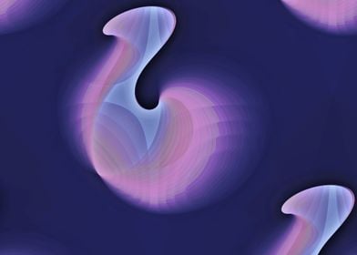 Abstract Swirls in Purple