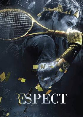 Roger Federer Tennis Poster