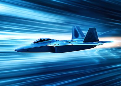 Speed F-22 Raptor Jet