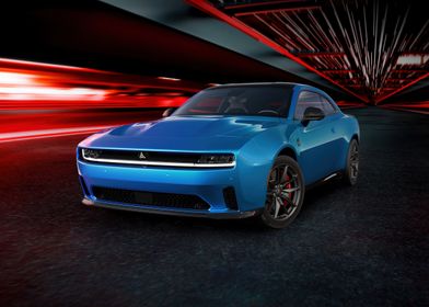 Blue Dodge Charger Concept