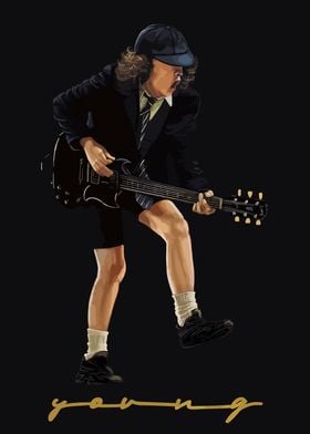 Young Angus Young