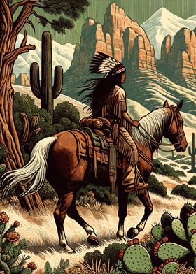 Native American Horse Rider