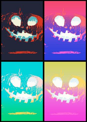 Jack-o'-Lantern Pop Art