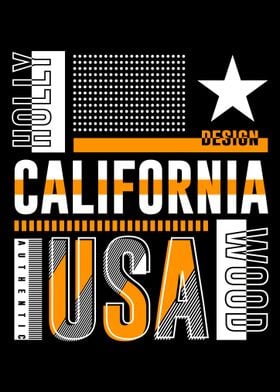 California USA Graphic Design