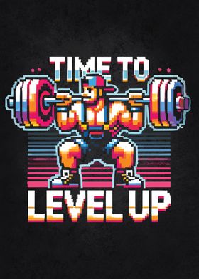 Time to Level Up, Workout Gamer Motivational