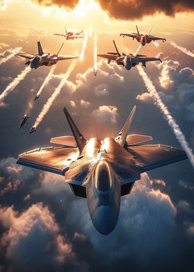 F-22 Raptor Flight