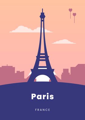 Paris Eiffel Tower Illustration