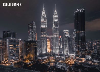 Kuala Lumpur Skyline at Night