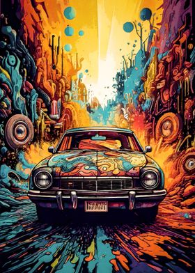 Psychedelic Car Drive