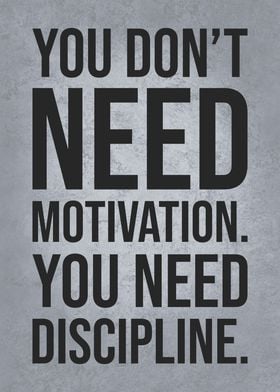 Motivation vs Discipline Quote