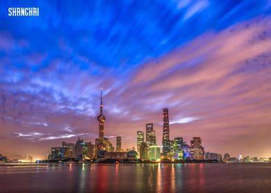 Shanghai Skyline at Dusk