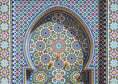 Moroccan Tile Fountain