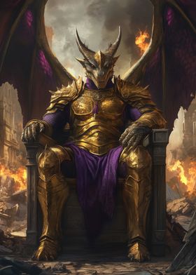 Dragon King on Throne