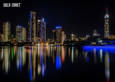 Gold Coast Skyline at Night