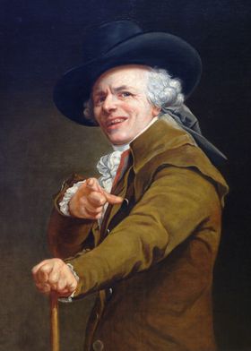 Portrait of a Man Pointing