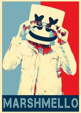 Marshmello Music Poster