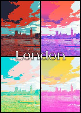 London Skyline Collage