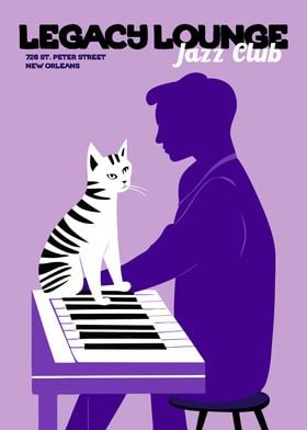 Legacy Lounge Jazz Club Poster