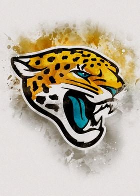 Jacksonville Jaguars Watercolor Logo