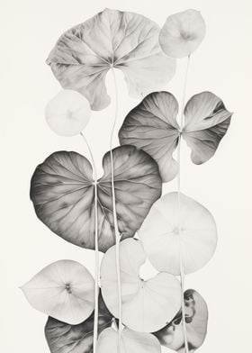 Black and White Leaves