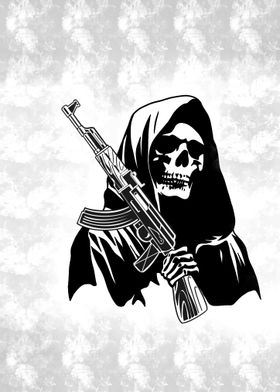 Grim Reaper with AK-47