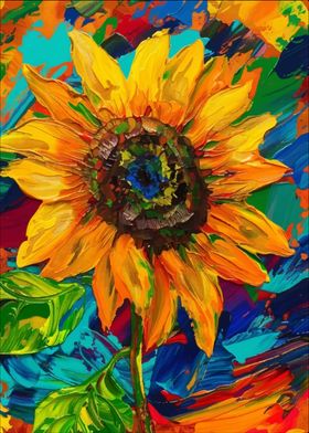 Sunflower Painting