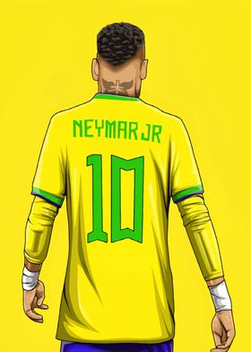 Neymar Jr. Brazil Jersey