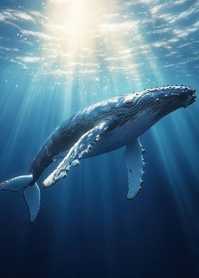 Humpback Whale Underwater